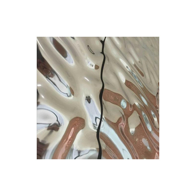 Strato timbrato laminato a caldo di colore del piatto 0.8mm PVD dello strato dell'ondulazione dell'acqua di acciaio inossidabile SS304