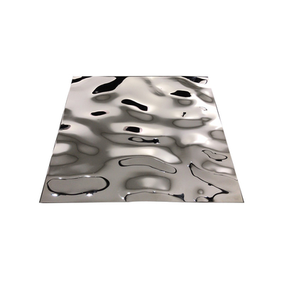 Strato timbrato laminato a caldo di colore del piatto 0.8mm PVD dello strato dell'ondulazione dell'acqua di acciaio inossidabile SS304