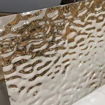 l'acqua di 0.55mm ha ondulato lo strato della lega 309S del piatto 430 di acciaio inossidabile per decorativo
