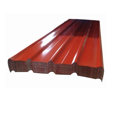 40g rosso ha galvanizzato il pannello ondulato d'acciaio 120cm AISI del tetto