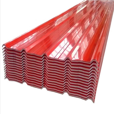 40g rosso ha galvanizzato il pannello ondulato d'acciaio 120cm AISI del tetto