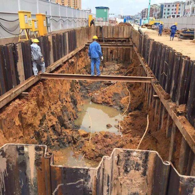 Palancole d'acciaio di forma a U della palancola d'acciaio laminata a caldo